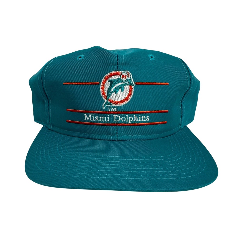 Vintage Annco Miami Dolphins Snapback Hat Teal Vintage NFL Embroidered Cap